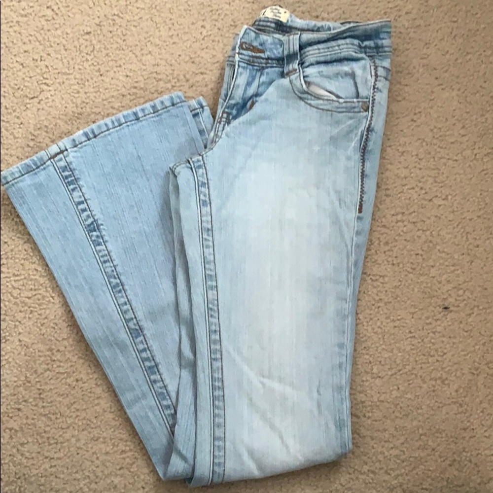Two pairs Size 3. L.e.i boot cut jeans.